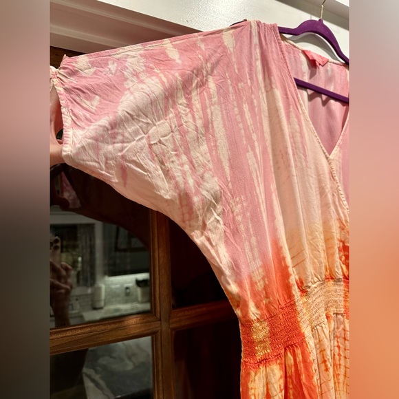 Simply Southern Tie-dye Open Sleeve Tie Closure Elastic Waist Size XL - Picture 4 of 10